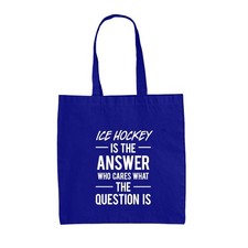 Hockey su Ghiaccio È Answer Slogan - Borsa Tote IN Tela - Pattinaggio Skater