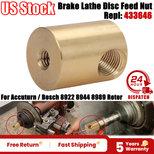 Brake lathe disc feed nut - nut, for
