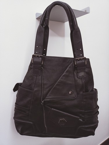 Borsa spalla nera pelle - borsa,