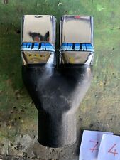 Oba Terminale Codina Marmitta Scarico Doppio Cromato Tuning Quadrato fino 52 mm