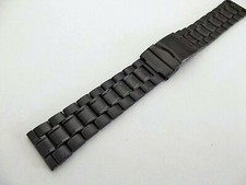 Bracciale acciaio nero pvd - nero, 20