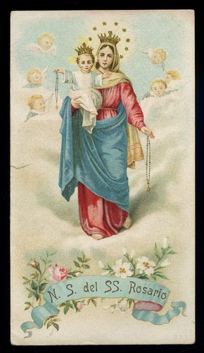 Antico santino cromo holy card - cromo-holy,