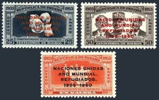 Panama C227-C229, hinged. Michel 565-567. Refugee Year WRY-1960. Flower,Dancers.