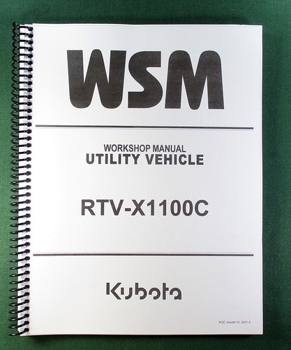 Kubota rtv x1100c workshop - rtv-x1100c,