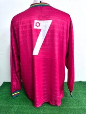 MAGLIA PORTOGALLO FIGO MATCH WORN SHIRT JERSEY CAMISETA VINTAGE 1995/1996 COA