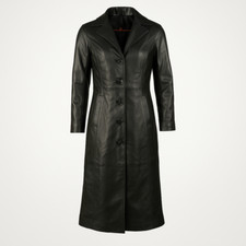 Trench coat donna in pelle