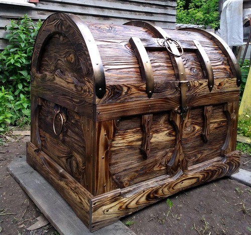 Cassapanca grande legno - cassapanca,