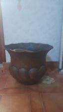  2Vasi pianta,1pentola in rame antica,6 tegami teglia rotonda stagnata con manic