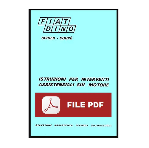 Fiat dino spider - dino, manuale