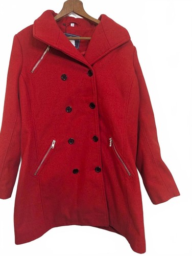 Cappotto donna lana rosso