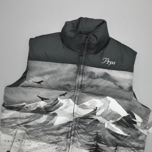 Prps gilet piumino nero grigio - piumino,