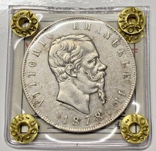 5 LIRE 1878 - ROMA - NC - RE