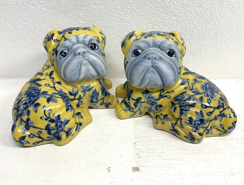 Coppia cani ceramica smaltata - ceramica,