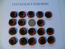 18 BOTTONI BORDEAUX NERO