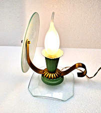 Lampada - abat-jour vetro-ottone anni 50 vintage