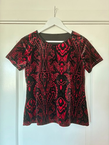 Y2k red black - red, velvet