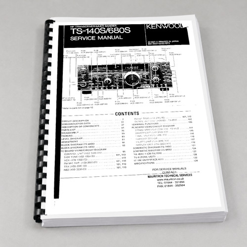 Kenwood 140s manuale di - manuale,