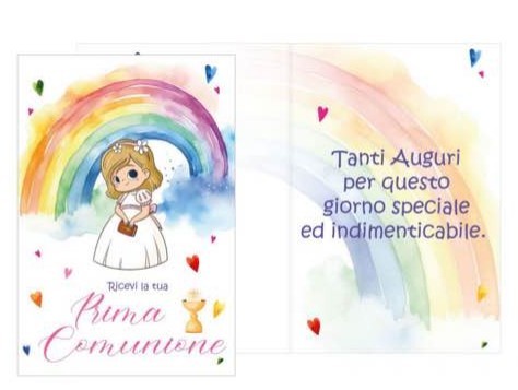 Biglietto auguri comunione - biglietto,