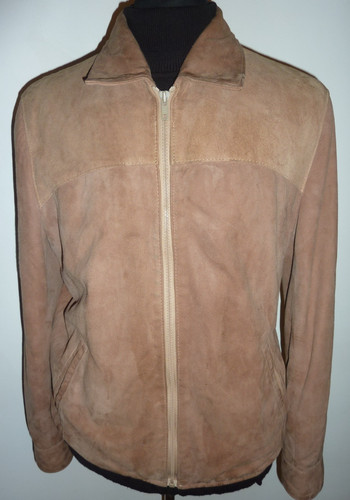 Giacca pelle scamosciata