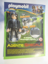 PLAYMOBIL AGENTE SPECIALE CON FUCILE LASER + RADIO + VALIGIA  --  NUOVO