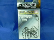 1 busta attacchi Olympus Oval Split Stainless steel pesca traina siluro big fish