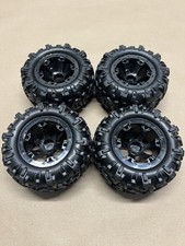 Traxxas Summit 1/16 4x4 Wheels Tires Canyon AT Tires 12mm Black Geode Wheels