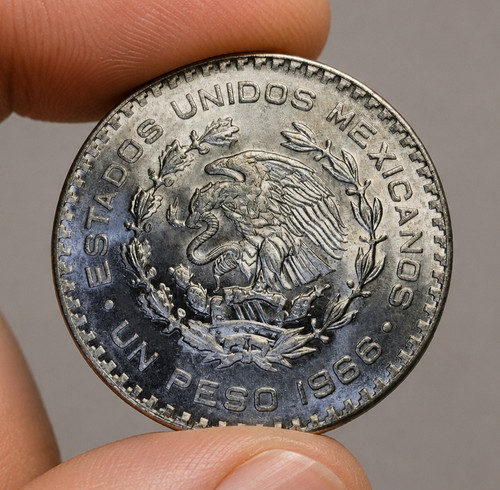 Peso 1966 messico argento - peso,