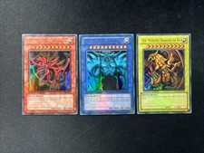 Yu-Gi-Oh! 3X Set Slifer Obelisk Ra YGLD Special Rare Limited Edition Yugioh