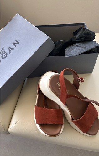 Sandali hogan suede rosso - suede,