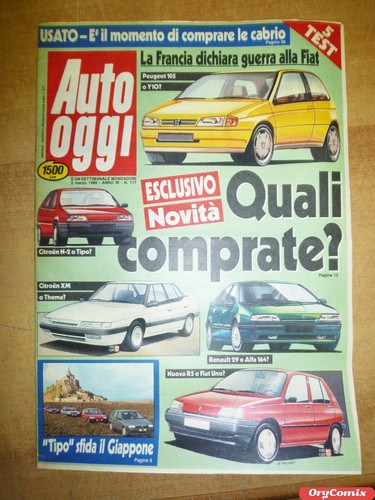 Auto oggi anno n - auto, iv