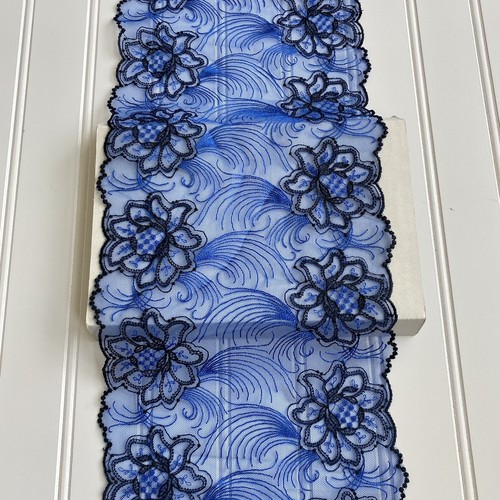 Yds blu royal nero - yds, ricamo