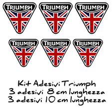 6 adesivi TRIUMPH - moto