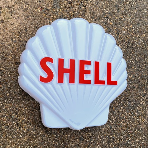 Shell white clam sign led - clam,