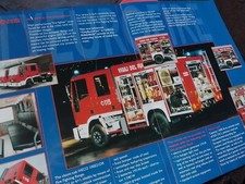 IVECO MAGIRUS TLF 20/16 MEZZI SPECIALI VIGILI FUOCO brochure originale inglese