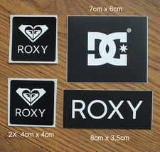 4 X Adesivi Sticker Roxy DC