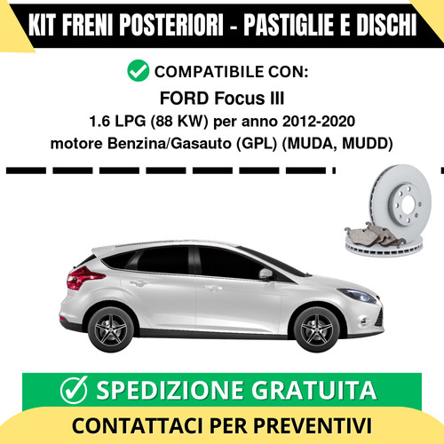 Kit freni posteriori per ford - posteriori,