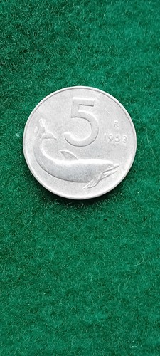 Moneta lire delfino - moneta, 5