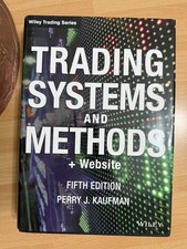 Libro Trading Systems and Methods, + Website, Perry J. Kaufman
