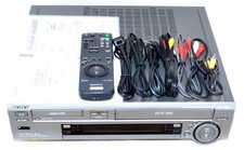 Lettore Video Deck VHS VCR Sony WV-H5 Hi8 8mm Mantenuto Testato Funzionante...