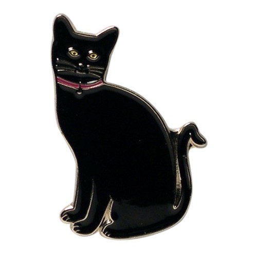 Gatto nero distintivo spilla - distintivo,