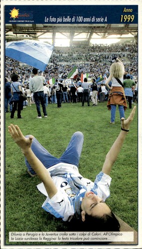 Cartolina calcio diluvia - , a