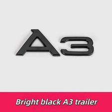 Audi black badge A3 logo font
