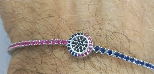 Bracciale argento tennis - bracciale,