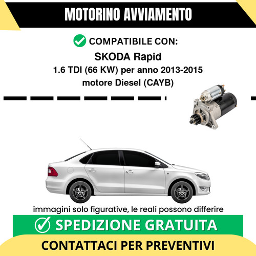 Motorino avviamento skoda - motorino,