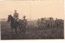 CART FOTOGR. WWII MILITARI  A LUCCA PIAZZA D'ARMI