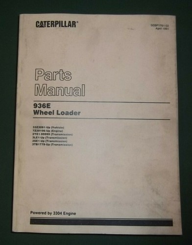 Cat caterpillar 936e manuale - cat,