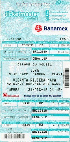 Biglietto joya cirque - cirque, du