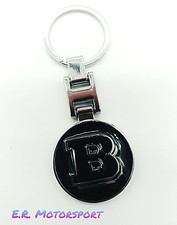 Portachiavi in metallo Cromo/Nero SMART modello B Brabus