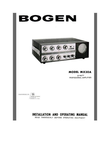 Amplificatore valvolare bogen - valvolare,