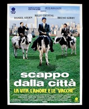 SCAPPO DALLA CITTà manifesto poster Billy Crystal City Slickers New York Cow D8